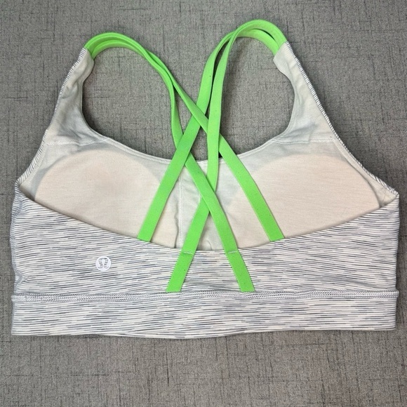Lululemon Energy Bra Athletic Sports Bra Gray Size 6 - Picture 5 of 7